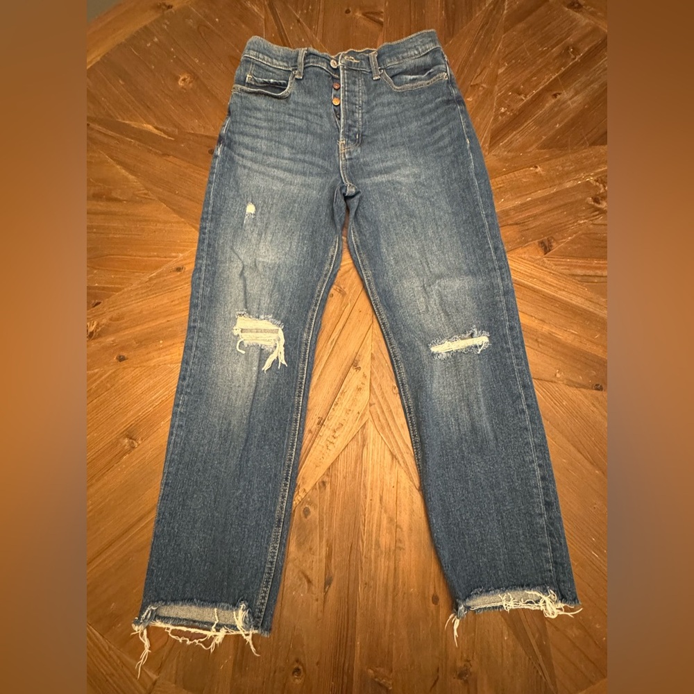 Old Navy Classic Blue Cropped Jeans